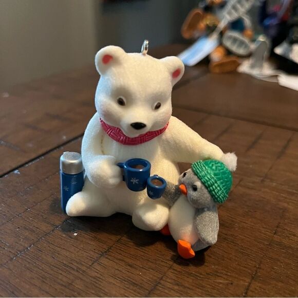 Hallmark Ornament 2008 Cold Day Warm Friends Snowball & Tuxedo #8 Hot Chocolate - Picture 2 of 4